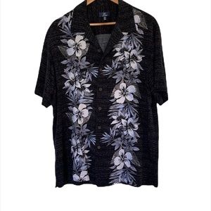 George Tropical Button Down Short Sleeve Shirt